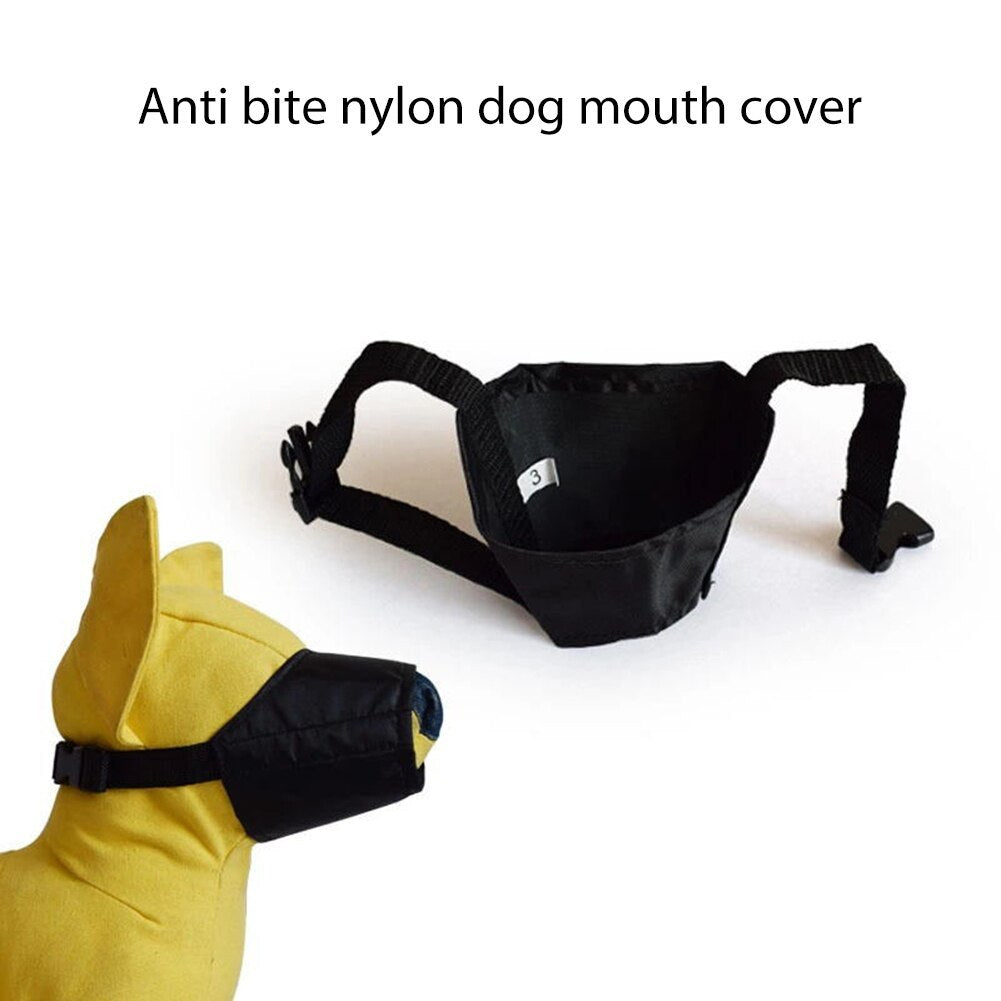 Adjustable Soft Breathable Tribal Nylon Barking Mozzle