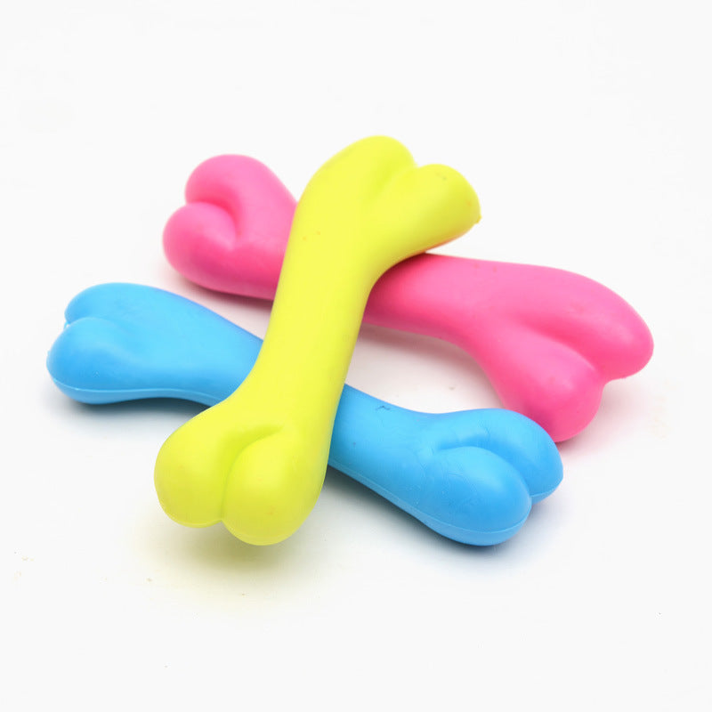 Pet Rubber Bite Resistant Bone Toy