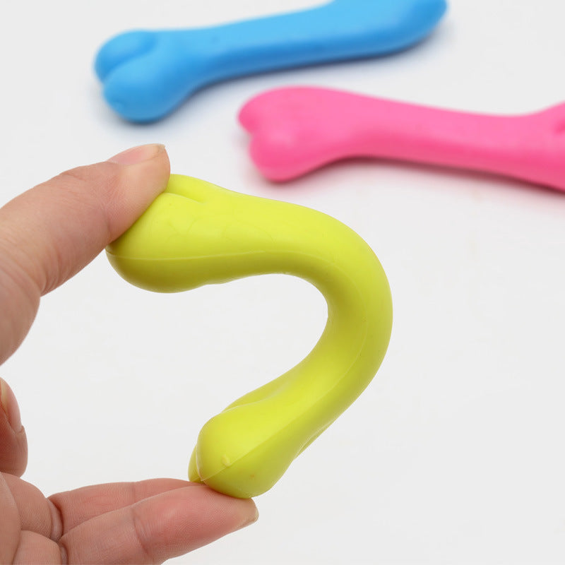 Pet Rubber Bite Resistant Bone Toy