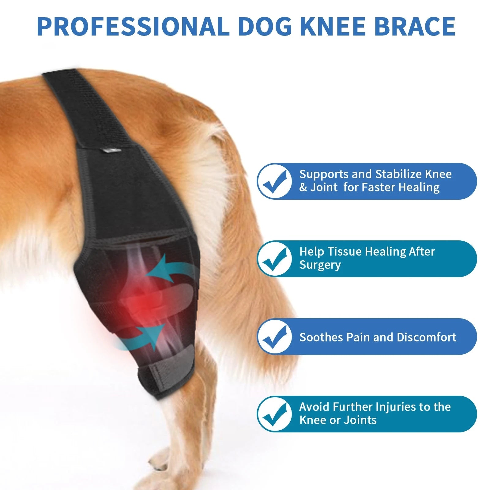 Dog Knee Pad Surgical Injury Protective Cover