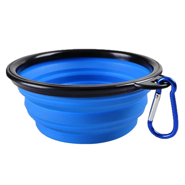 Dog Silicone Folding Bowls Food Container