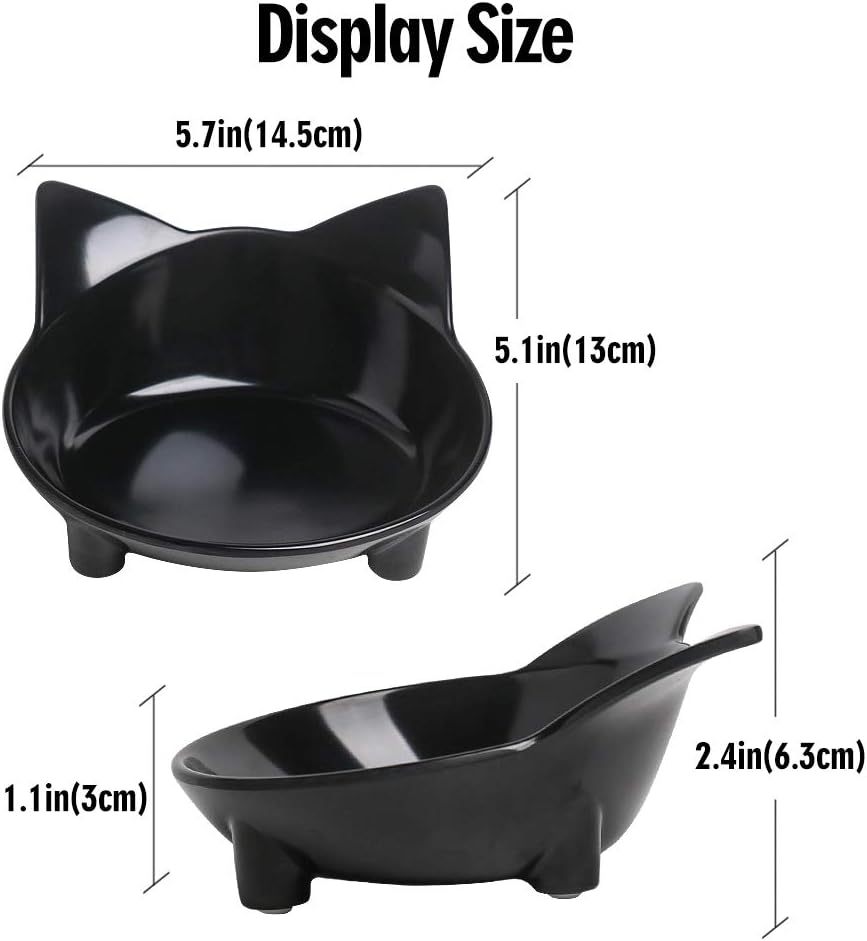 Cat Bowls Non Slip Shallow