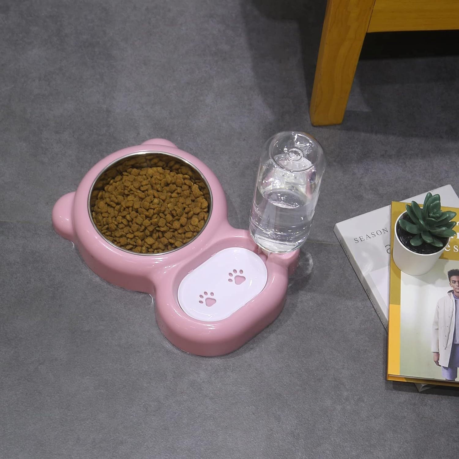 Dog Bowls and Dispenser Detachable Bottle