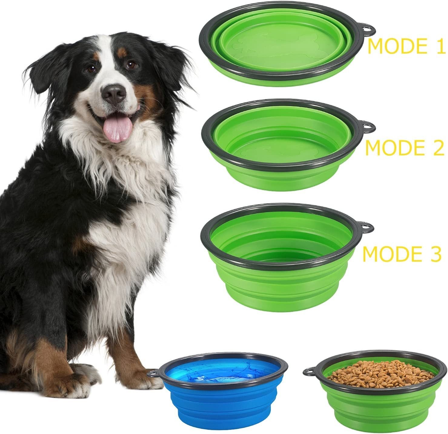 Dog Silicone Folding Bowls Food Container